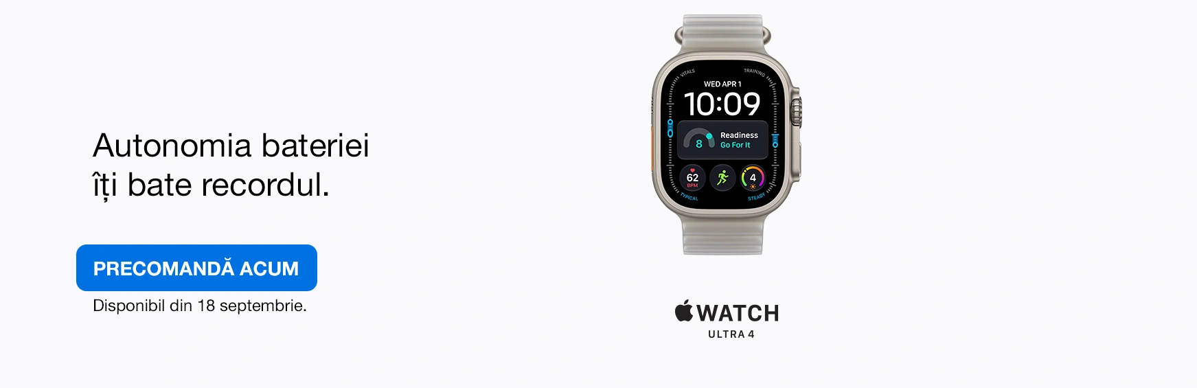 Apple Watch Ultra 4: precomandă acum