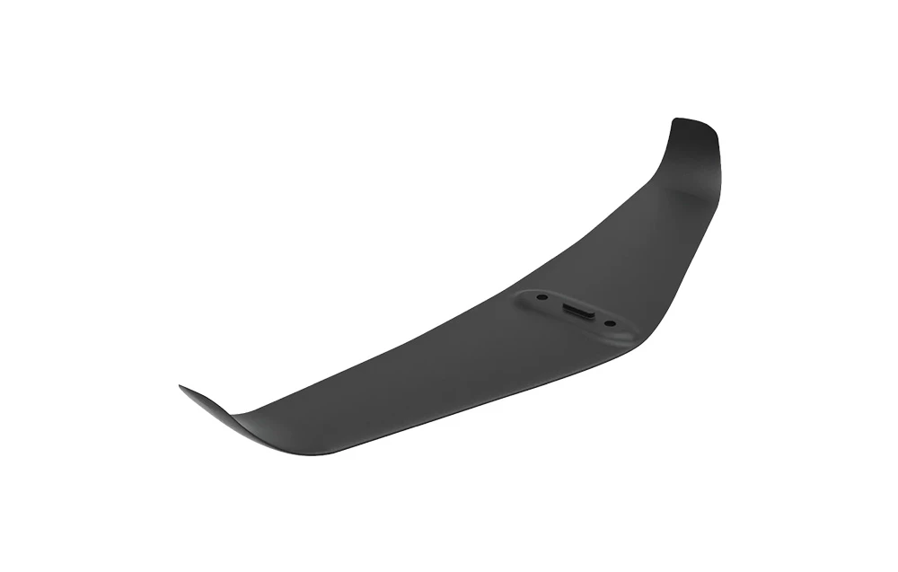 Aripă spate neagră pentru plăcile Waydoo EVO eFoil pe un fundal deschis