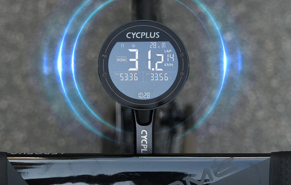 Computer Cycplus cu afișaj montat pe suport Z3 cu cercuri albastre