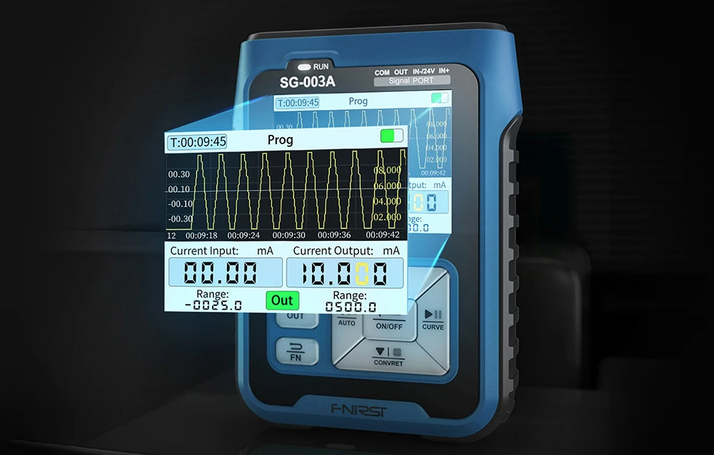 Generator de semnal FNIRSI afișând precis datele