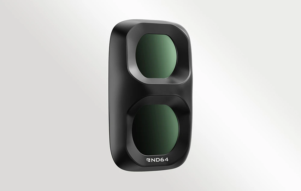 Filtru ND Freewell pentru Osmo Pocket 4P ND64, de culoare neagră, pe fundal alb