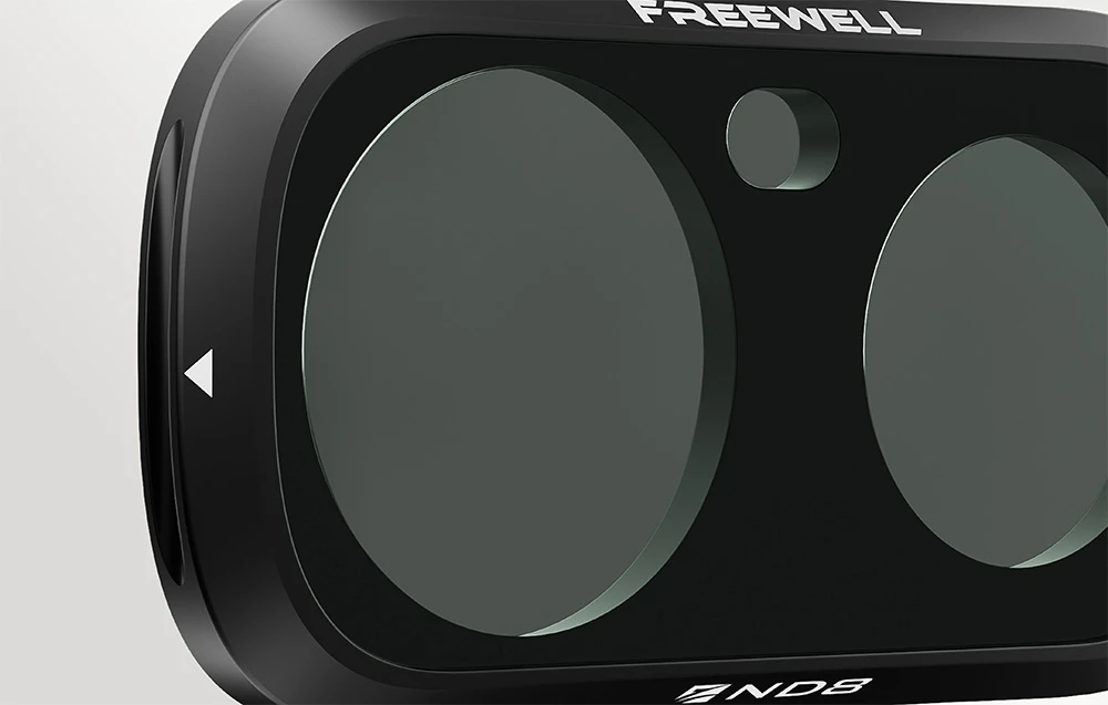 Detaliu al filtrului Freewell Insta360 Luna Ultra ND8