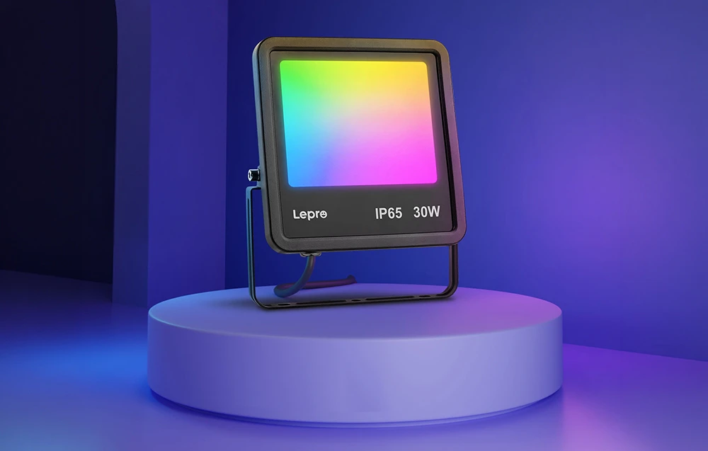 Spot Lepro pe un fundal violet