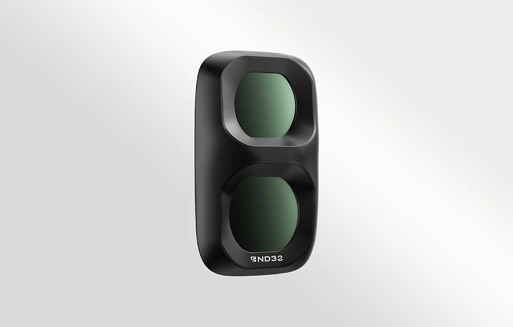 Filtru Freewell Osmo Pocket 4P ND32, de culoare neagră, pe fundal alb