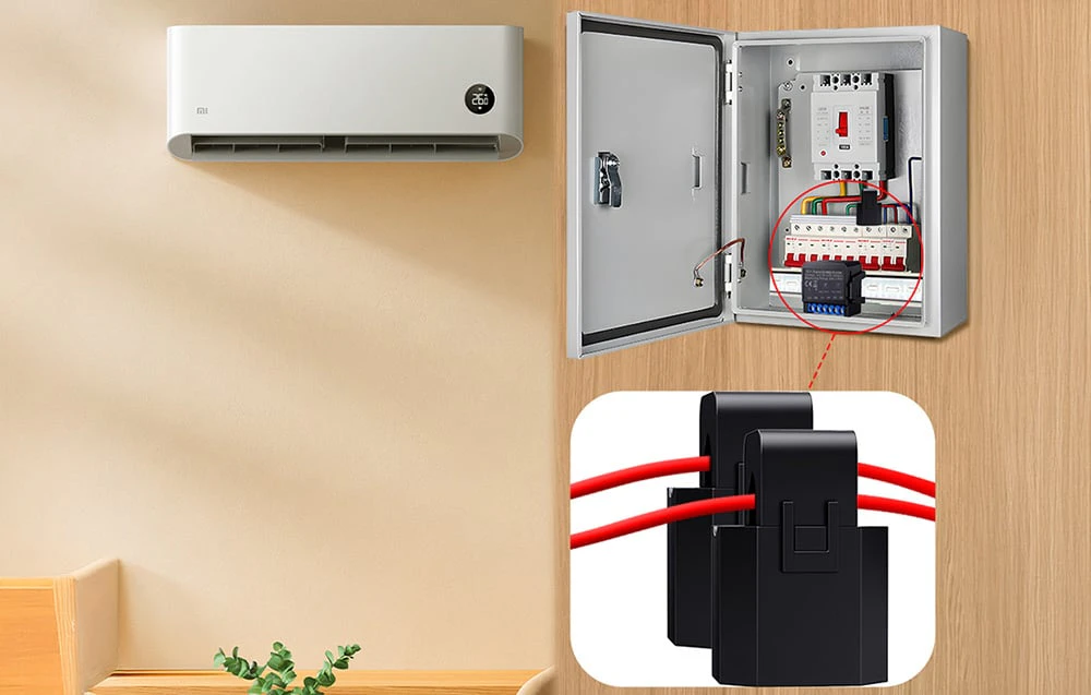 Contor de energie bidirecțional inteligent și senzor CT în instalația de distribuție