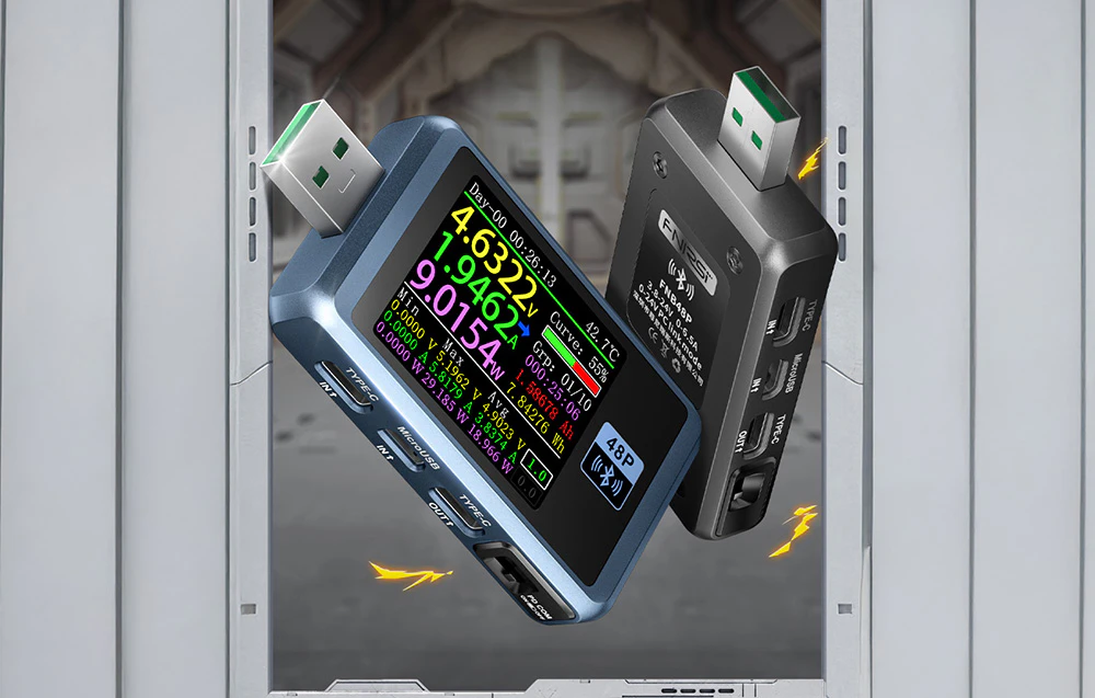 Tester USB care măsoară tensiunea și curentul după conectarea la un dispozitiv