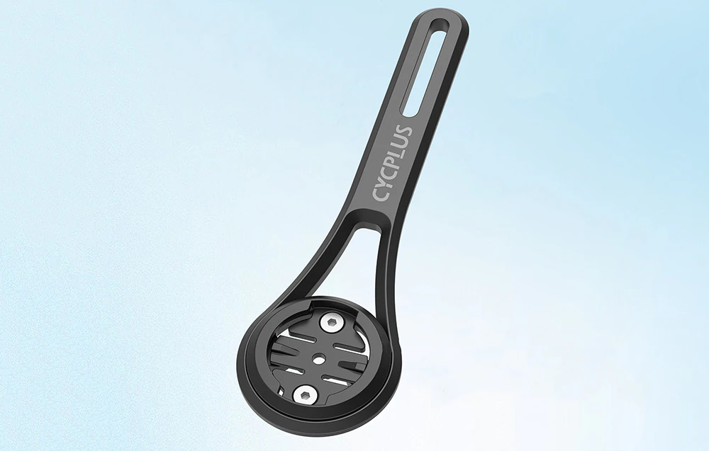Suport de bicicletă Cycplus Z3 negru cu fantă de montare rotundă pe fundal luminos