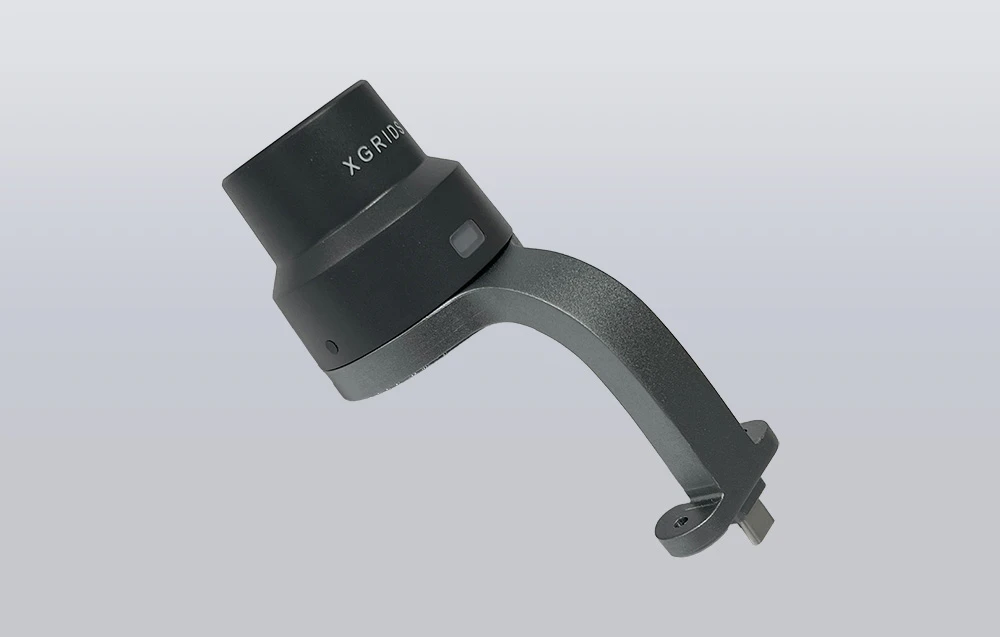 Modul XGRIDS LixelKity K1 RTK pe fundal gri.