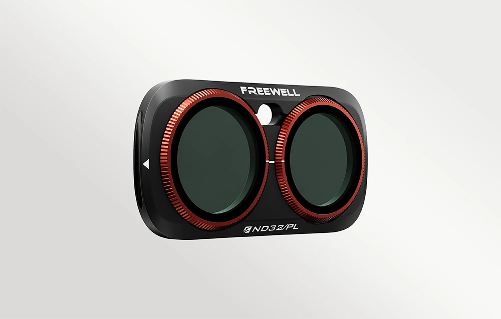 Filtru Freewell Insta360 Luna Ultra ND32/PL ND/PL pe fundal alb
