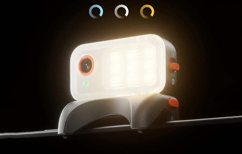 Modul iluminat cu lumină LED montată pe margine, cu trei moduri de culoare a luminii vizibile.