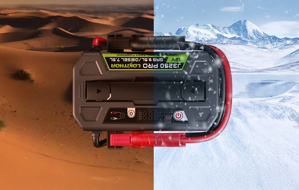 Lokithor J3250 Pro funcționează la temperaturi extreme — de la deșert la o iarnă geroasă.
