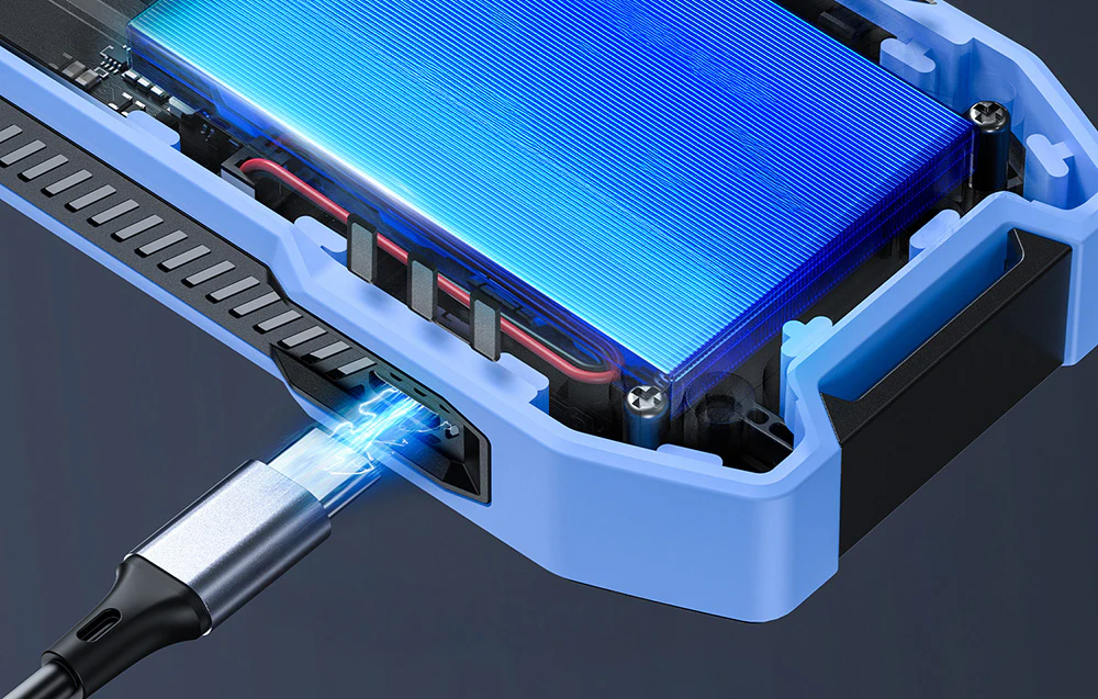 Detectorul de radiații electromagnetice se încarcă prin intermediul unui conector USB-C.