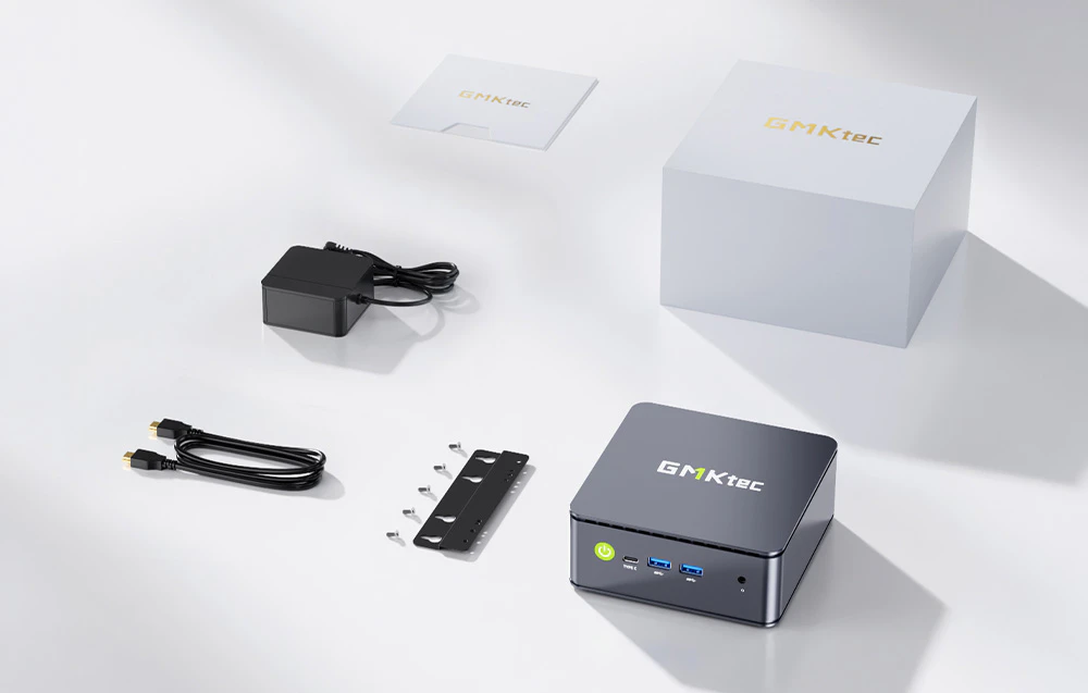 Conținutul pachetului mini PC-ului GMKtec G11