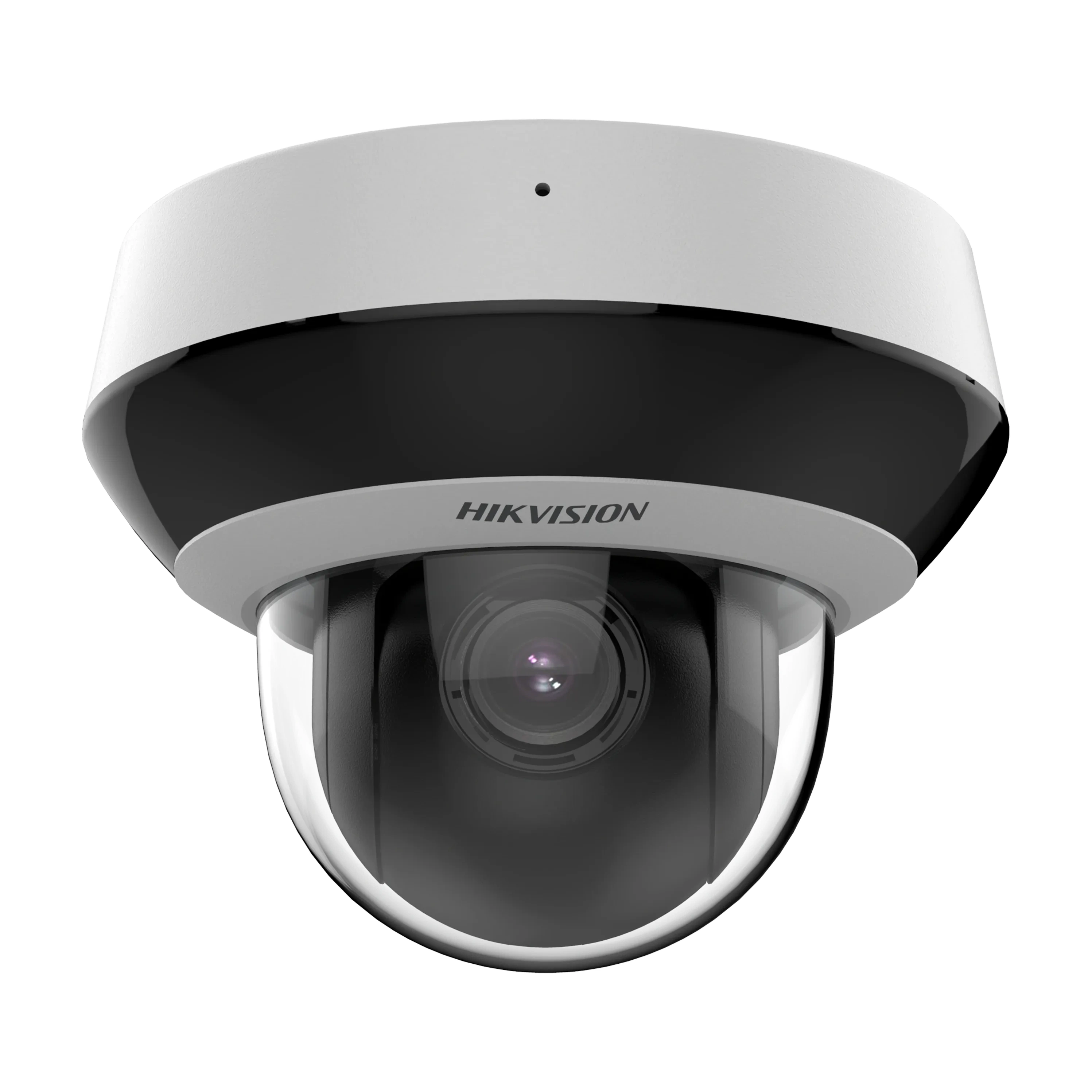Camera de supraveghere IP Mini Dome PTZ 4X Outdoor 4MP Hikvision DS-2DE2A404IWG1-E/W, lentila varifocala: 2.8-12mm, iluminare min: Color: 0.005 Lux @ (F1.8, AGC ON),B/W: 0.001 Lux @ (F1.8, AGC ON),0 Lux with IR, microfon si difuzor incorporat, interf