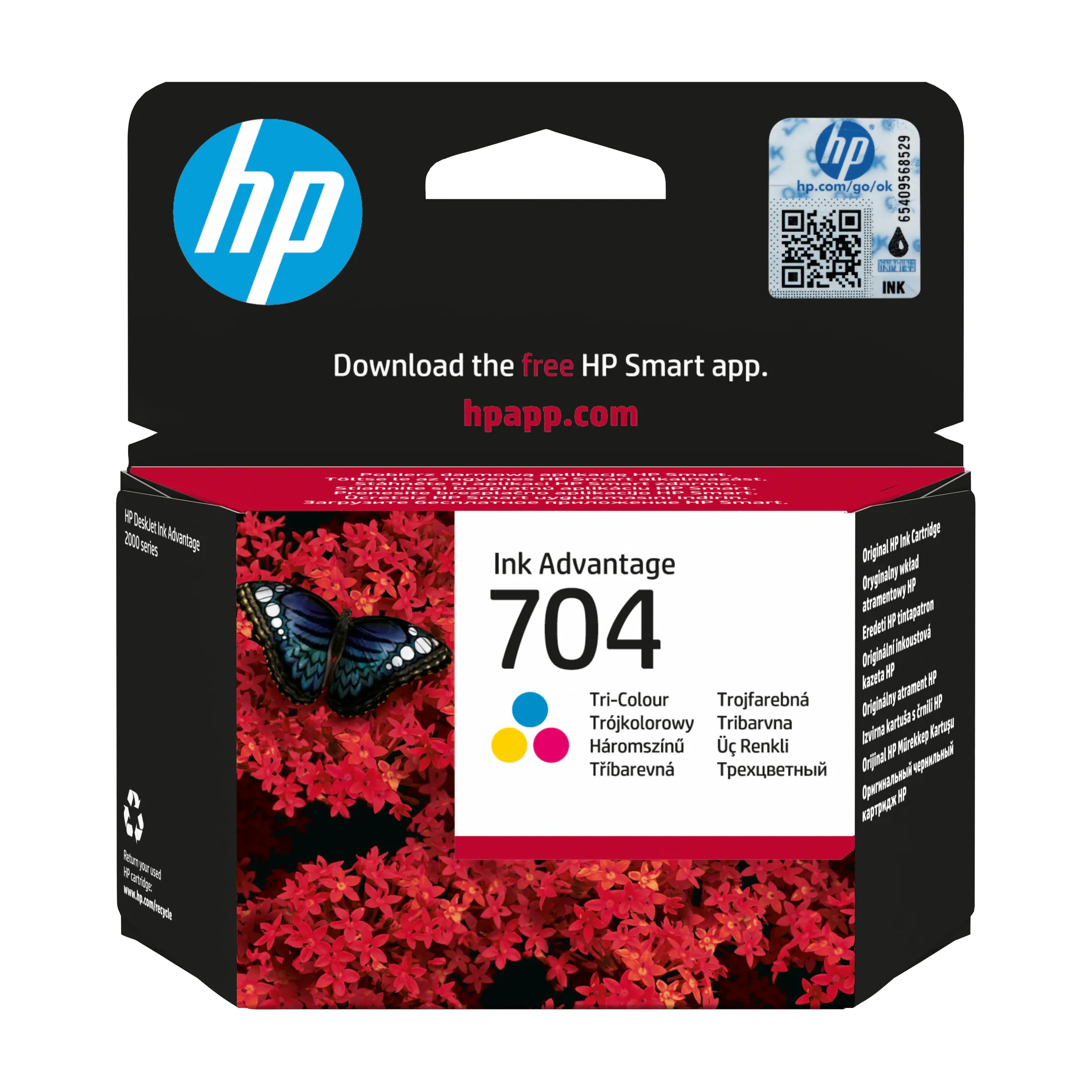 Cartuș imprimantă HP 704 Tri-color Original Ink Advantage, capacitate standard, 200 pagini