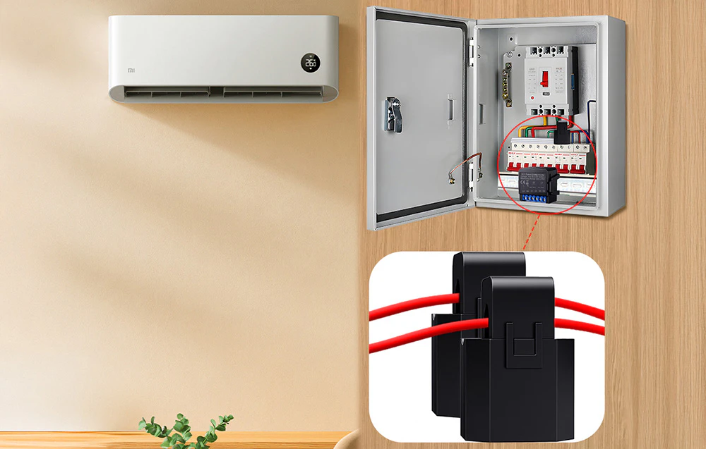 Contor de energie bi-direcțional inteligent Zigbee și senzor CT în instalația de distribuție
