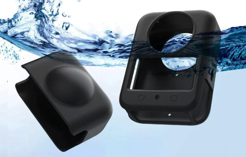 Huse din silicon pentru camera sport și obiectivul scufundat în apă