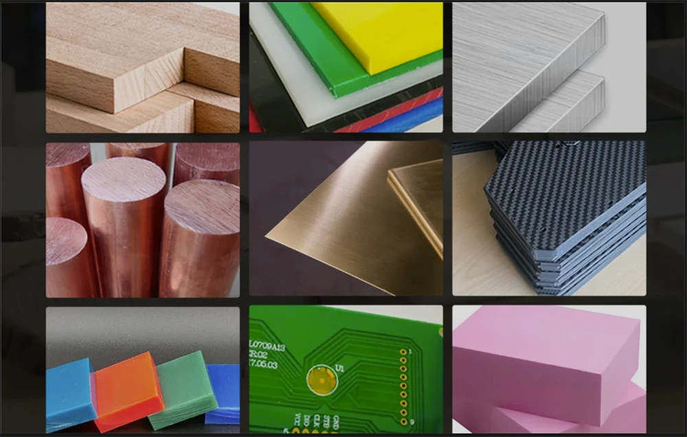 Diverse tipuri de materiale compatibile cu routerul CNC