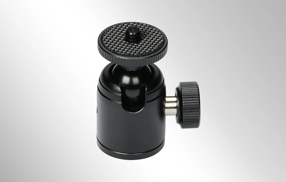 Cap sferic negru pentru trepied cu buton de reglare