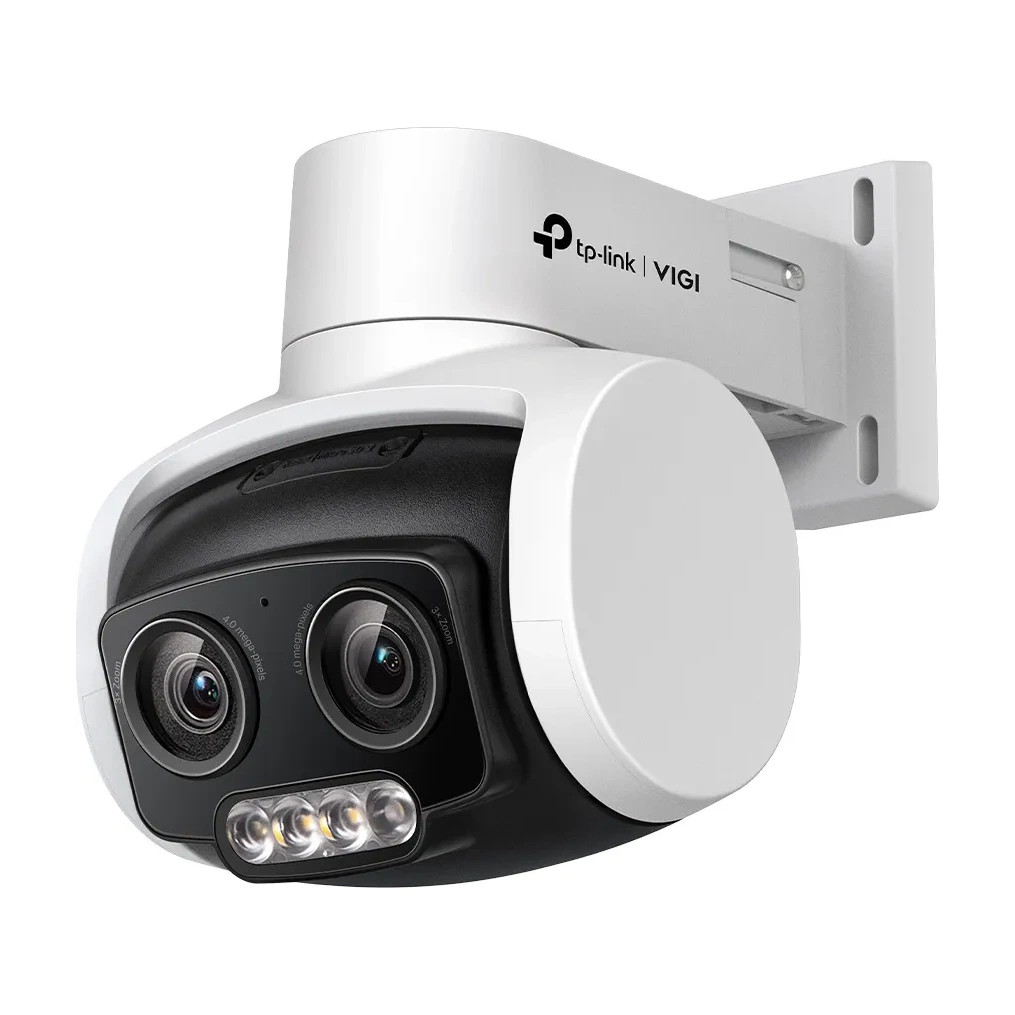 TP-Link VIGI 4MP Outdoor Full-Color Dual-Lens Varifocal Pan Tilt Network Camera, IP security camera, Indoor & outdoor, Wired, CE, EAC, UKCA, RCM, Triman, BSMI, VCCI, FCC, IC, Ceiling, White, Black