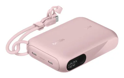 10K PD20W POWER BANK WITH/DISPLAY PINK
