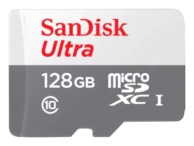 128GB ULTRA LITE WHITE/GRAY/MICROSDXC 100MB/S CLASS 10 UHS-I