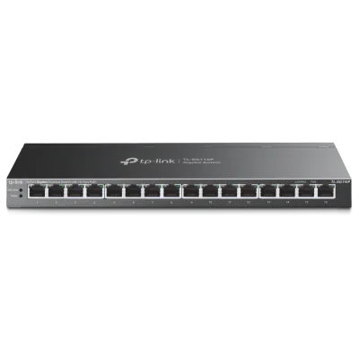 "16-Port Gigabit Desktop Switch with 16-Port PoE+ PORT: 16× Gigabit PoE+ Ports SPEC: 802.3at/af, 120 W PoE Power,  Desktop Steel Case FEATURE: Extend Mode for 250m PoE Transmitting, Priority Mode for Port1-4, Isolation Mode, PoE Auto Recovery, Plug a