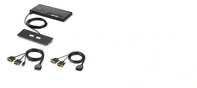 2-PORT DUAL HEAD DVI MODULAR/SECURE KVM SWITCH PP4.0 W/REMOTE