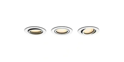 3 Spoturi LED incastrate Philips Hue Milliskin, Bluetooth, GU10 ,3x5W(50W), 1050 lm, lumina alba (2200-6500K), IP20, 9cm, Alb