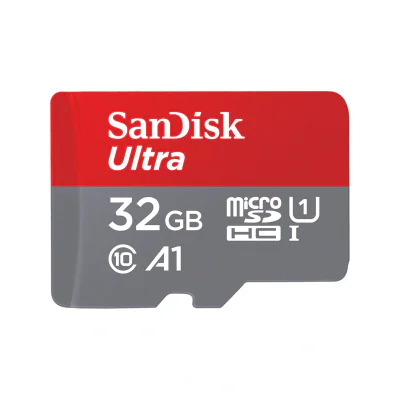 32GB SANDISK ULTRA MICROSDHC+/SD 120MB/S A1 CL 10 UHS-I 2PACK