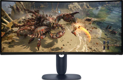 Monitor Alienware 34" AW3425DWM Gaming, 86.43 cm, Maximum preset resolution: DisplayPort: 3440 x 1440 at 180 Hz (DSC enabled and visually lossless), HDMI port: 3440 x 1440 at 180 Hz , Screen type: Active matrix-TFT LCD, Panel type: Vertical Alignment