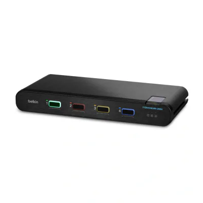 4P SNGL HEAD DP/HDMI TO DP/HDMI/VIDEO SEC DT KVM SW NO CAC PP4.0