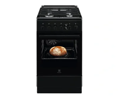 50x60 cm; 4 arzatoare gaz; Siguranta plita+cuptor; Autocuratare catalitica; Timer mecanic; Aprindere integrata plita; Grill electric; Iluminare cuptor; Usa cu 2 straturi de geam detasabile; Capac sticla; 2 tavi emailate+1 gratar; Volum net cavitate 5