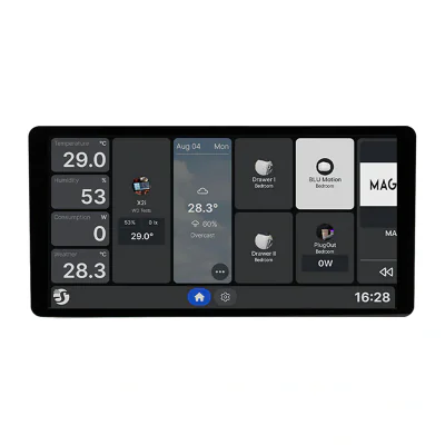 6,95" Panou de control Shelly Wall Display X2i WiFi/BLU (negru)