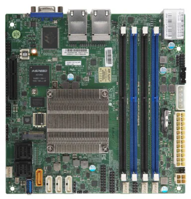 A2SDI-16C-HLN4F ATOM C3955 MITX/VGA 4XGBE SATA3 DDR3 IPMI 1PACK