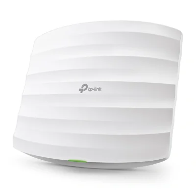 "AC1350 Ceiling Mount Dual-Band Wi-Fi Access Point PORT: 1× Gigabit RJ45 Port SPEED: 450 Mbps at 2.4 GHz + 867 Mbps at 5 GHz FEATURE: 802.3af PoE and Passive PoE, 3× Internal Antennas, Mesh, Seamless Roaming, MU-MIMO, Band Steering, Beamforming, Load