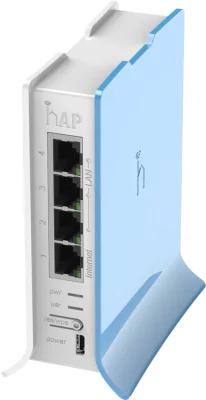 Access Point WiFi MIKROTIK Access point Mikrotik hAP lite, 300 Mbps, 4x Ethernet, Blue, White