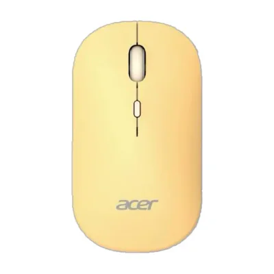 Acer AMR130, Ambidextrous, RF Wireless + Bluetooth, 1600 DPI, Yellow