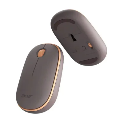 Acer Wireless Bubble Mouse - AMR100 Peach (Retail pack), Ambidextrous, Optical, RF Wireless, 1600 DPI, Peach