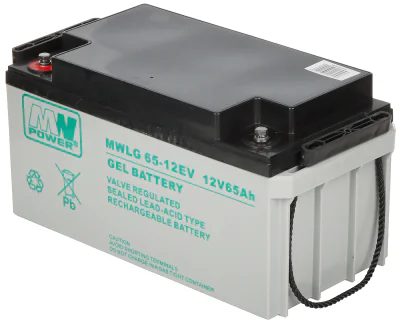 Acumulator cu gel MW POWER 12V/65AH-MWLG, 12 V, 65 Ah