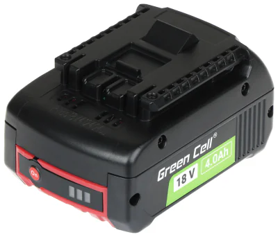 Acumulator de rezervă pentru scule electrice Green Cell PTBO18V4-GC, compatibil Bosch, 18 V, 4 Ah