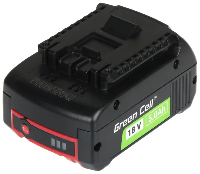 Acumulator de rezervă pentru scule electrice Green Cell PTBO18V5-GC, compatibil Bosch, 18 V, 5 Ah
