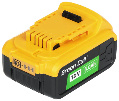 Acumulator de rezervă pentru scule electrice Green Cell PTDW18V5-GC, compatibil DeWalt XR, 18 V, 5 Ah
