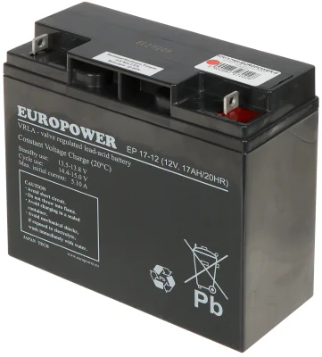 Acumulator Europower 12V/17AH-EUROPOWER-EP, 12 V, 17 Ah