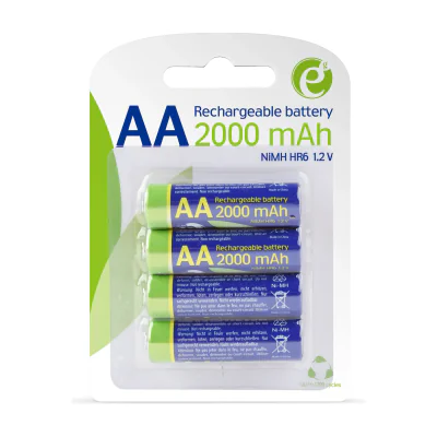 ACUMULATOR GEMBIRD AA (R6), 1.2V NiMH 2000mAh, 4 buc., "EG-BA-AA20R4-01"