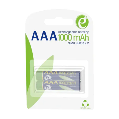 ACUMULATOR GEMBIRD AAA (R3), 1.2V NiMH 1000mAh, 2 buc., "EG-BA-AAA10-01"