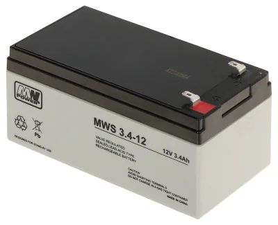 Acumulator MW POWER 12V/3.4AH-MWS, 12 V, 3,4 Ah