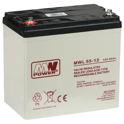 Acumulator MW POWER 12V/55AH-MWL, 12 V, 55 Ah