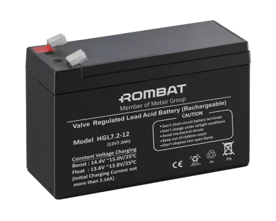 ACUMULATOR STATIONAR 12V*7.2Ah, Dimensiuni 151 x 65 x 101 mm, tip terminal F2