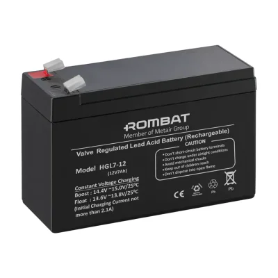 Acumulator stationar 7Ah/12V HGL12-7, Dimensiuni 151 x 65 x 101 mm